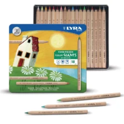 LYRA Farb-Riesen® Dickkern-Farbstifte, natur
