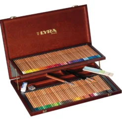 LYRA REMBRANDT® Aquarell-Farbstifte im Holzkoffer