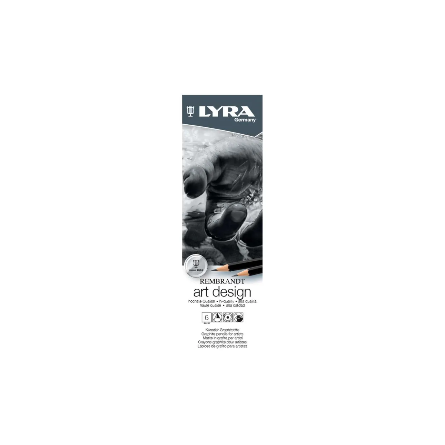 LYRA Rembrandt Graphitstifte ART DESIGN 6er Set