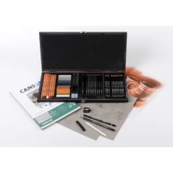 LYRA REMBRANDT® Monochrom Zeichenkoffer, 47-teilig