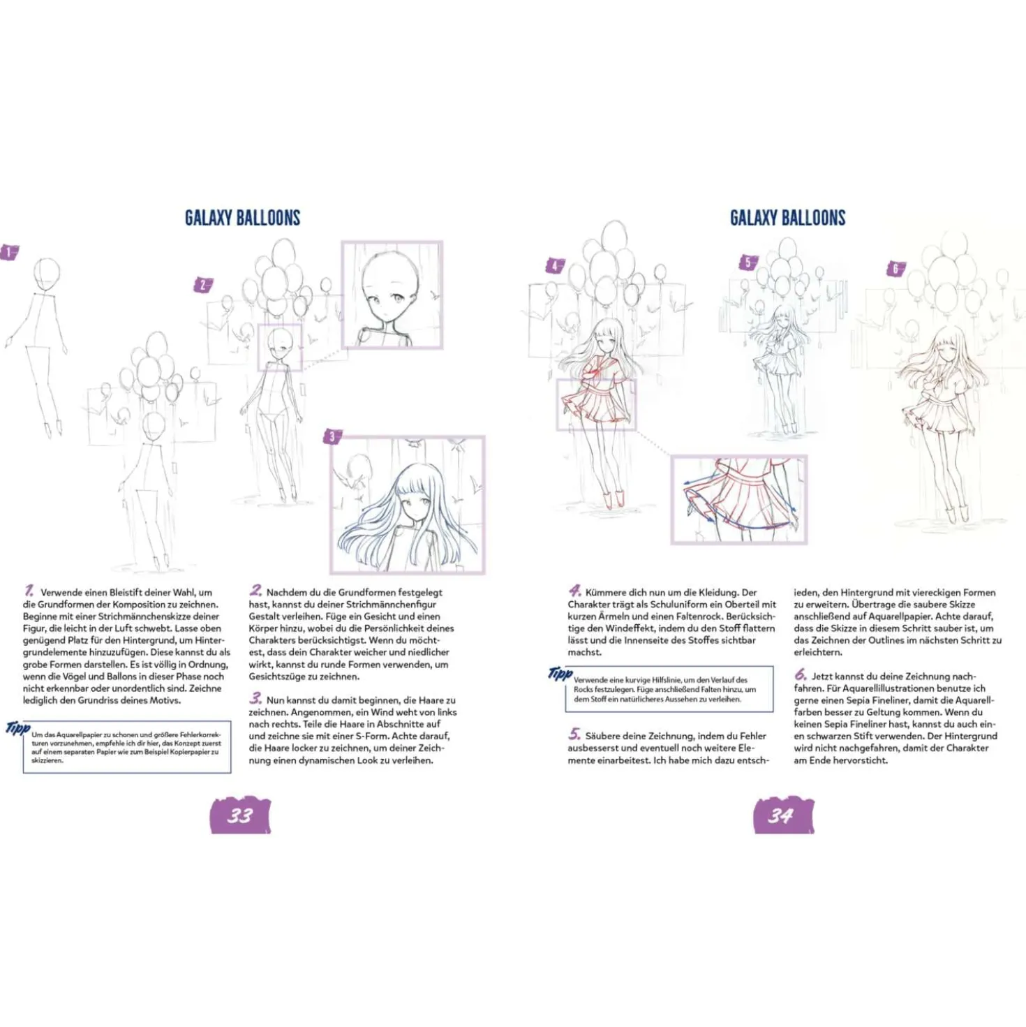 Magical Manga Girls zeichnen