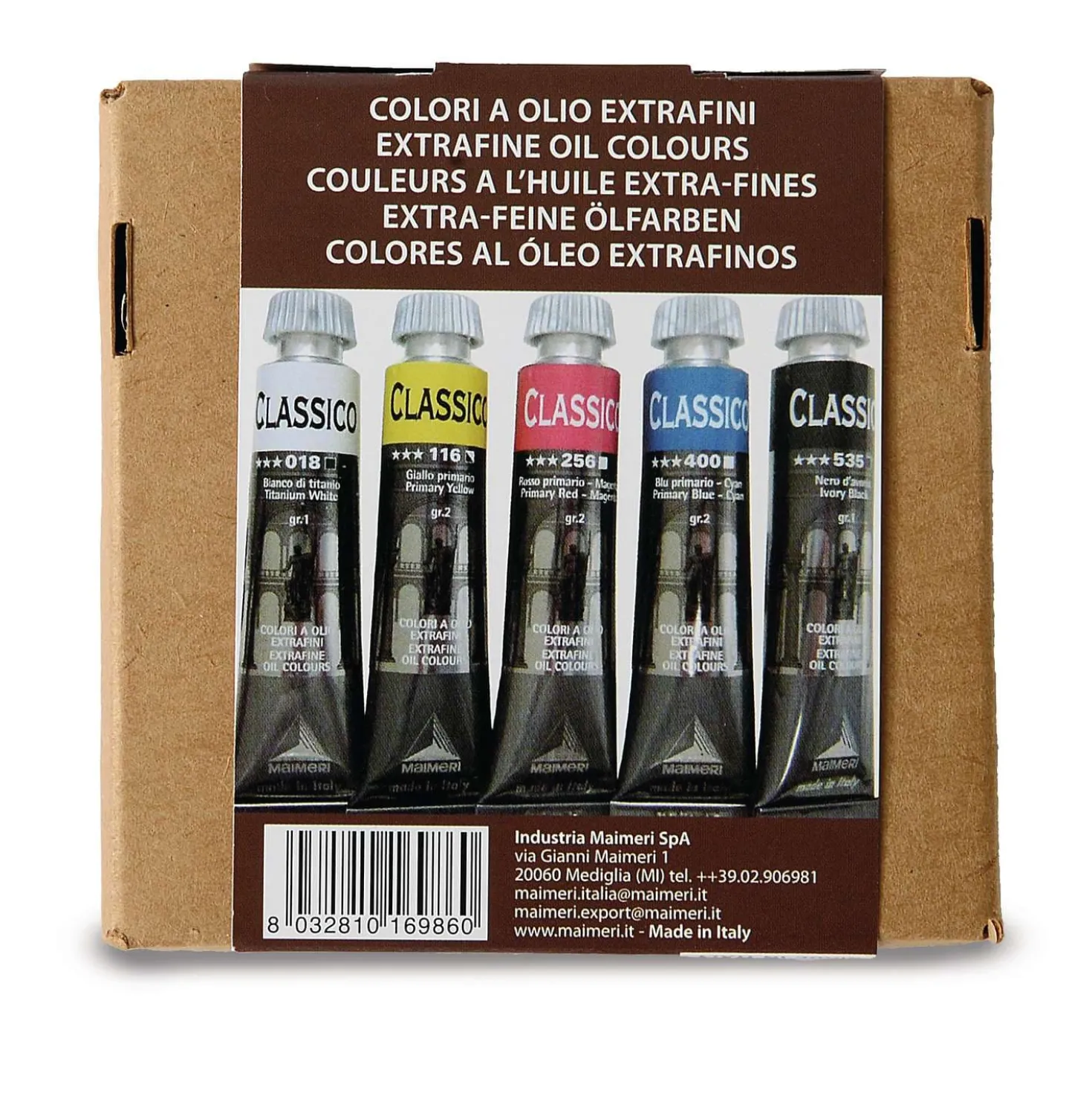MAIMERI CLASSICO Extrafeine Ölfarben, Primärfarben-Sets