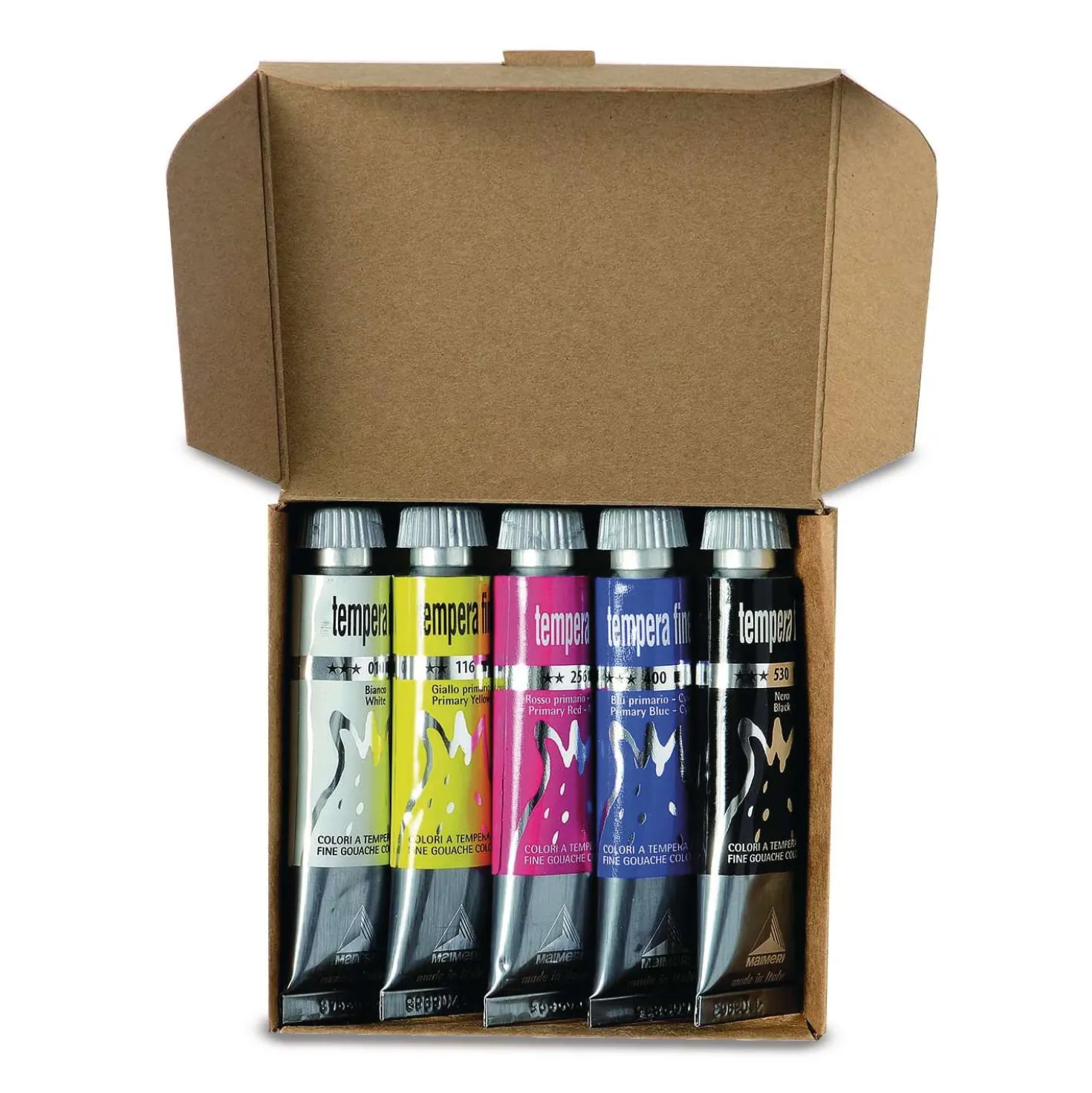 MAIMERI Feine Temperafarben, Primärfarben-Set