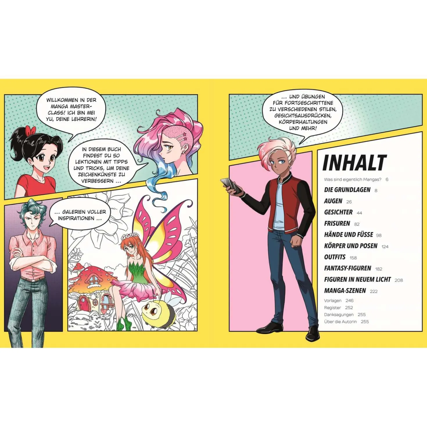 Manga Masterclass: Step by step zum Zeichenprofi: Manga zeichnen für Anfänger*innen mit Manga-Expertin Mei Yu in 50 anschaulichen Lektionen