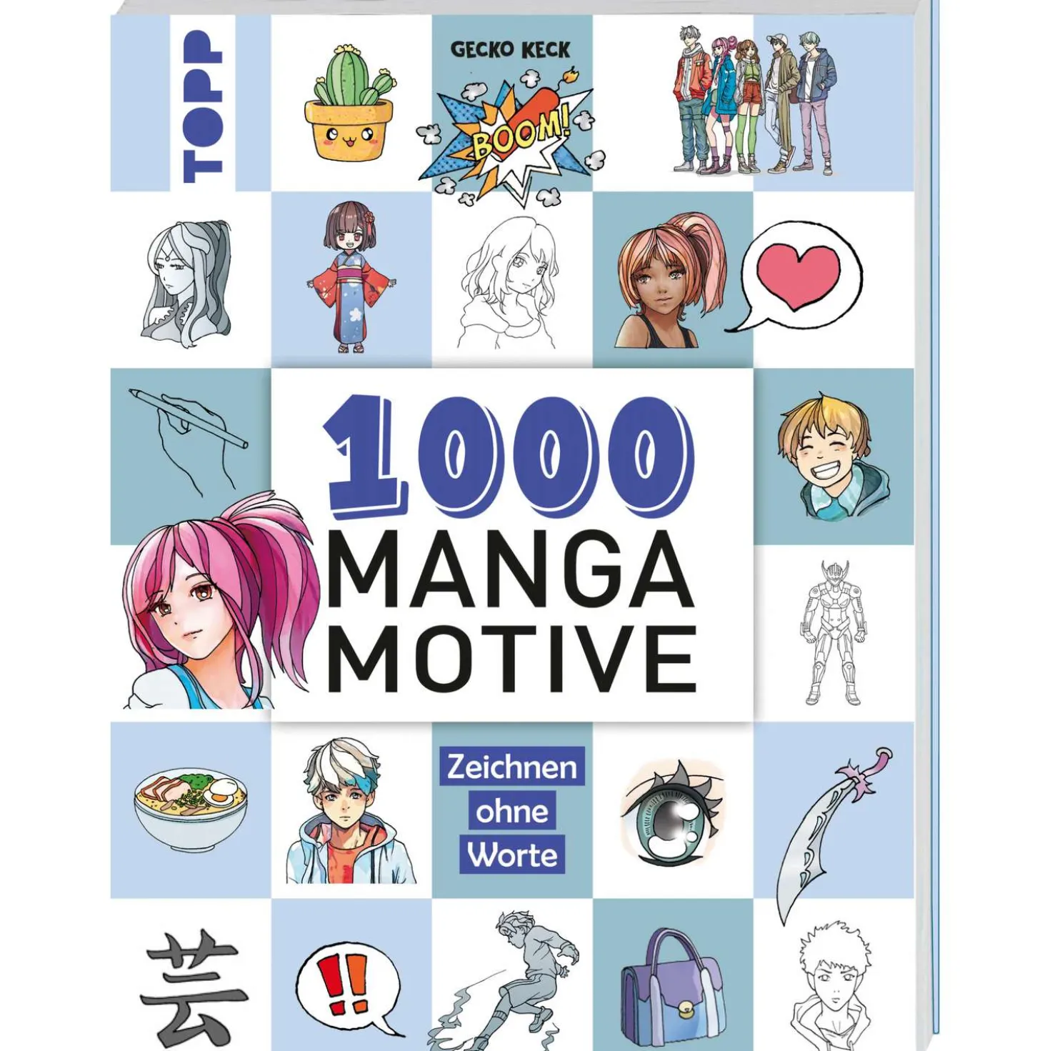 1000 Manga Motive zeichnen
