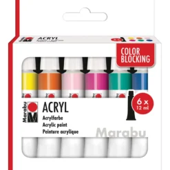 Marabu Acrylfarben COLOR BLOCKING, 6er-Set