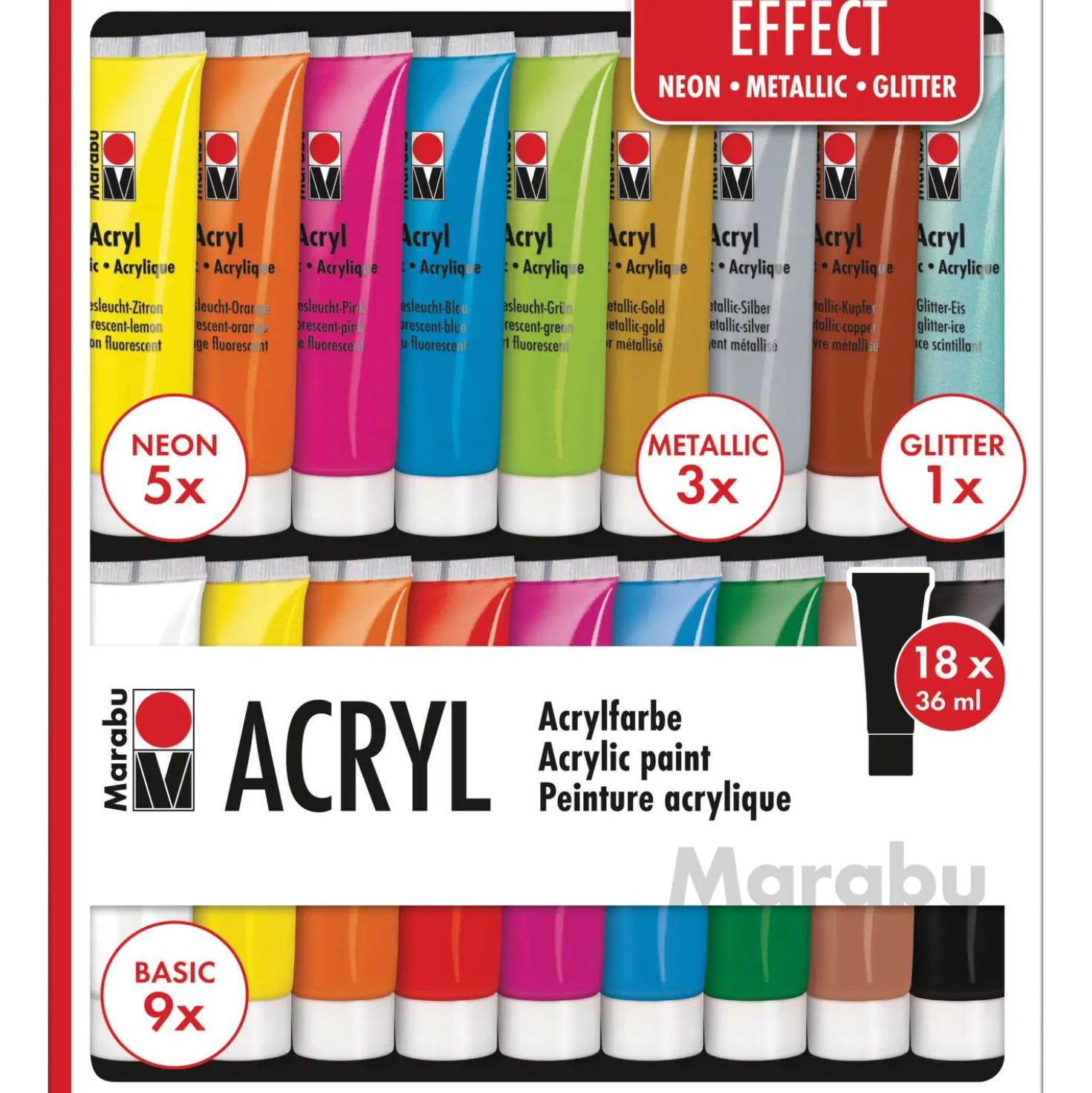 MARABU Acrylfarben Set EFFECT