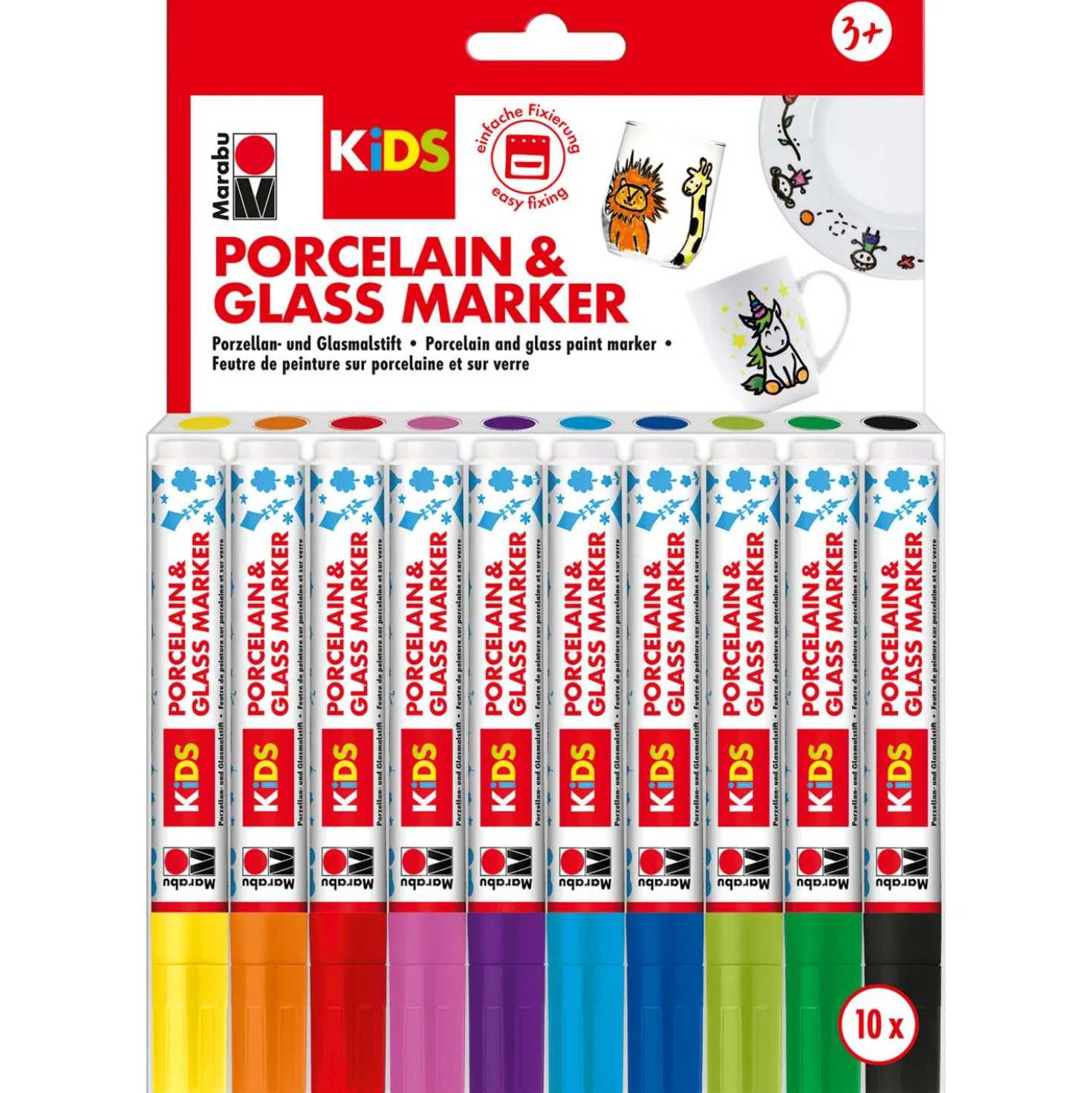 MARABU KiDS Porcelain & Glas Mega Fun 10er-Set