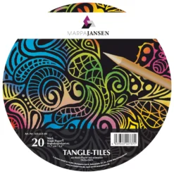 MARPA JANSEN Magic Paper® Tangle Tiles, Regenbogen