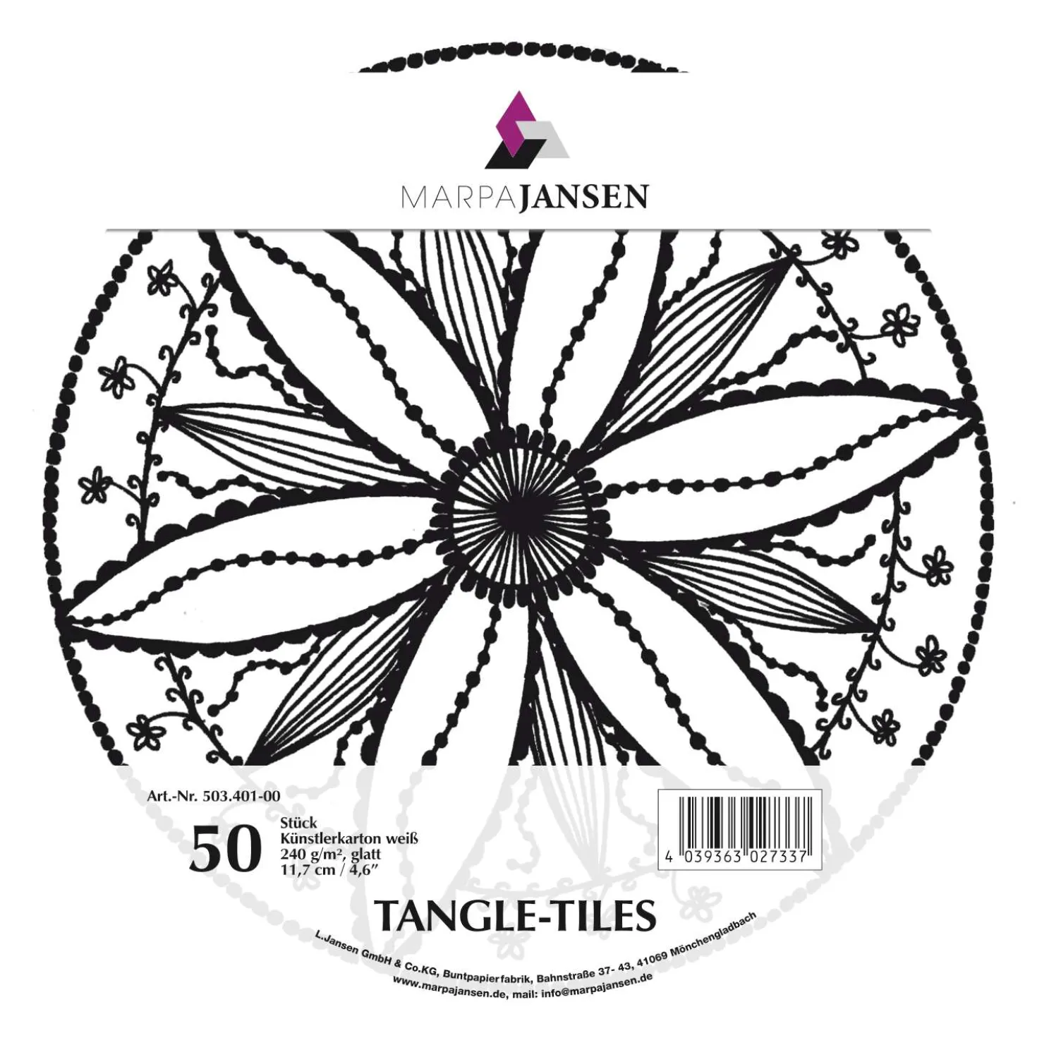 MARPA JANSEN Tangle-Tiles, rund