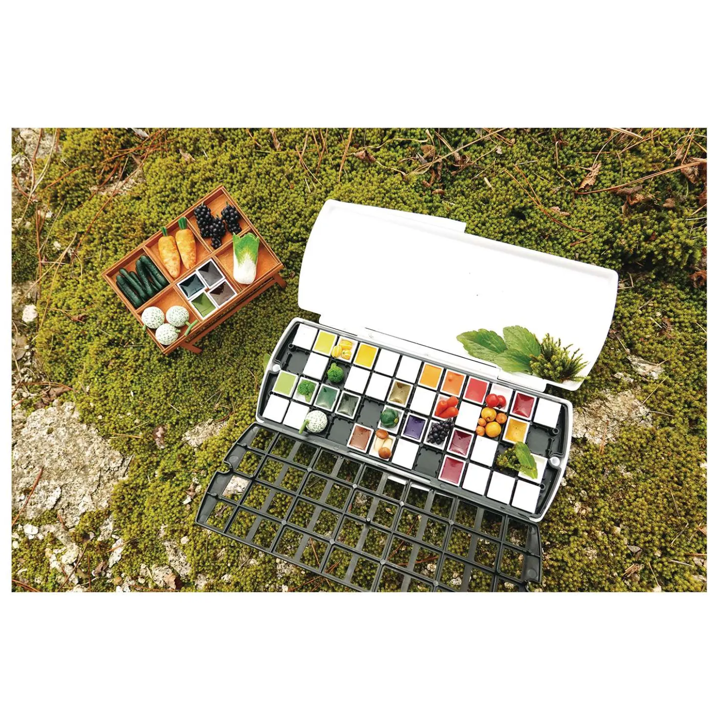 MIJELLO MISSION Gold Aquarellkasten mit 1/2 Näpfchen