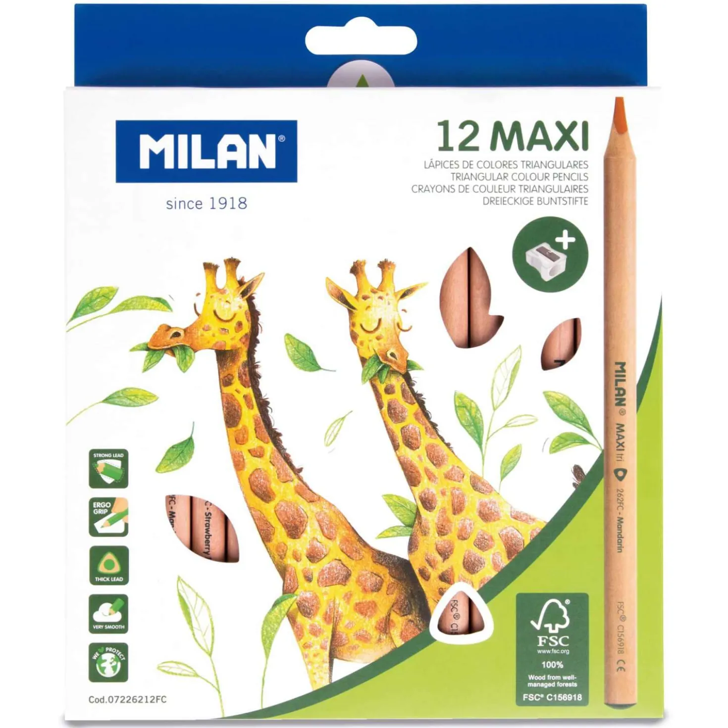 MILAN® Maxi Farbstifte 12er-Set