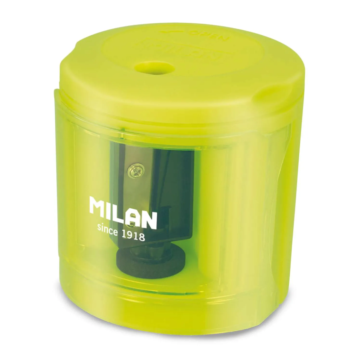 MILAN® Power-Sharp Elektrischer Anspitzer mit Behälter, Batteriebetrieb