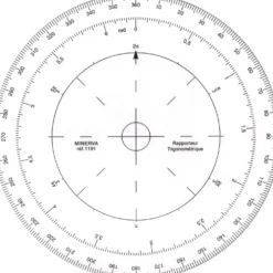 MINERVA Trigonometrie Kreis-Winkelmesser