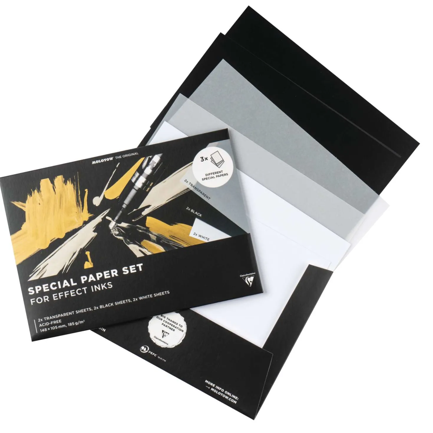 MOLOTOW™ SPECIAL PAPER PAD FÜR EFFEKTTINTEN, Sortiment