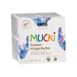 MUCKI Funkel-Fingerfarbe, 4er Set