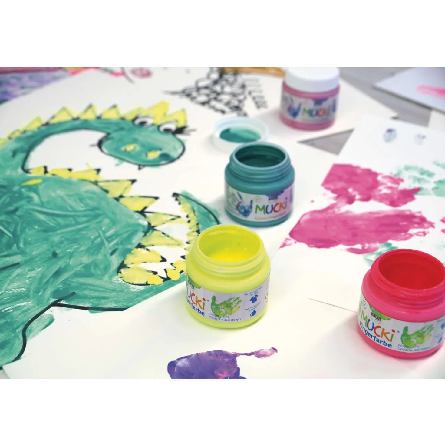 MUCKI Funkel-Fingerfarbe, 4er Set
