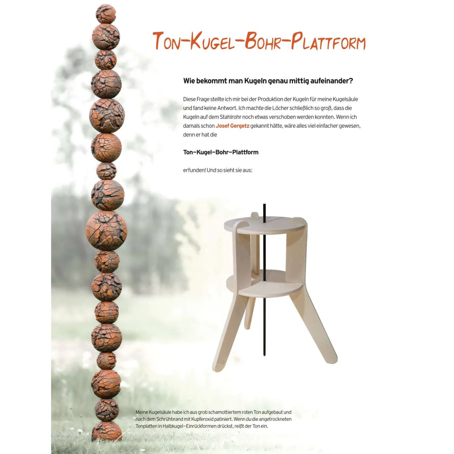 Natürlich Töpfern - Garten-Stelen