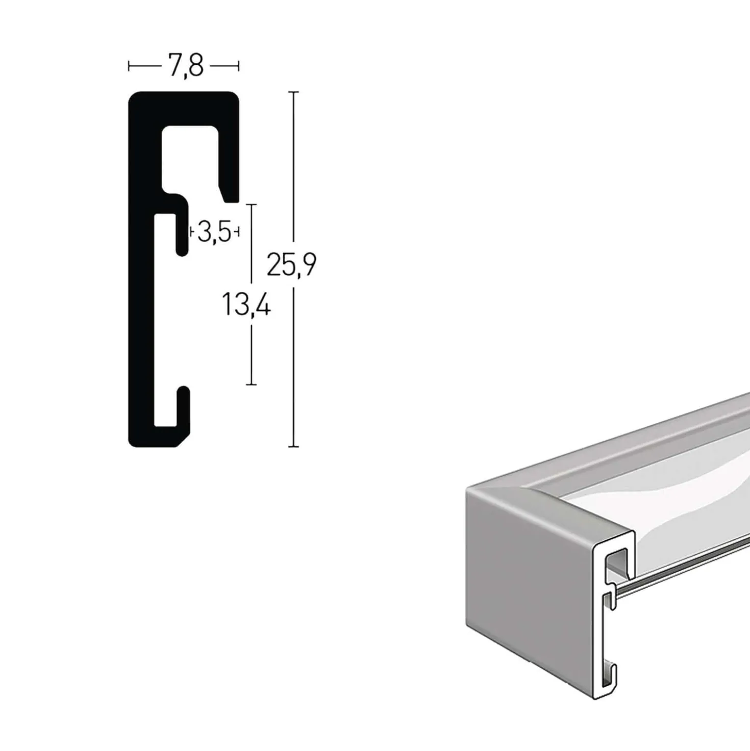 nielsen® ALPHA Alu-Wechselrahmen