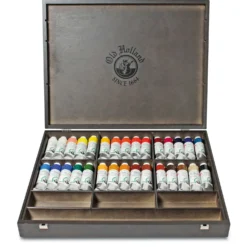 Old Holland Classic Künstler-Ölfarbe Holz-Kasten, 30 x 40-ml-Tuben