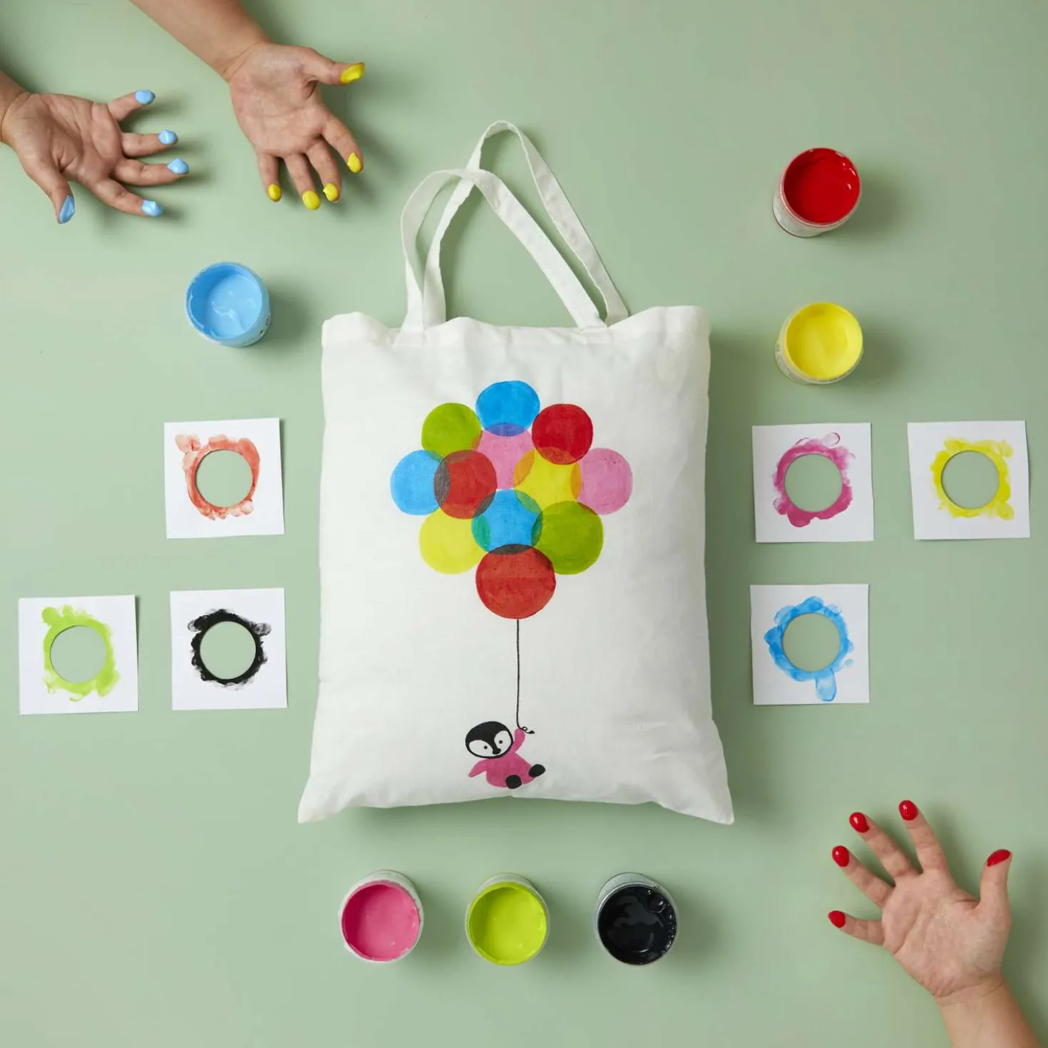pébéo Tactilcolor Fingermalfarbe Set für Textilien