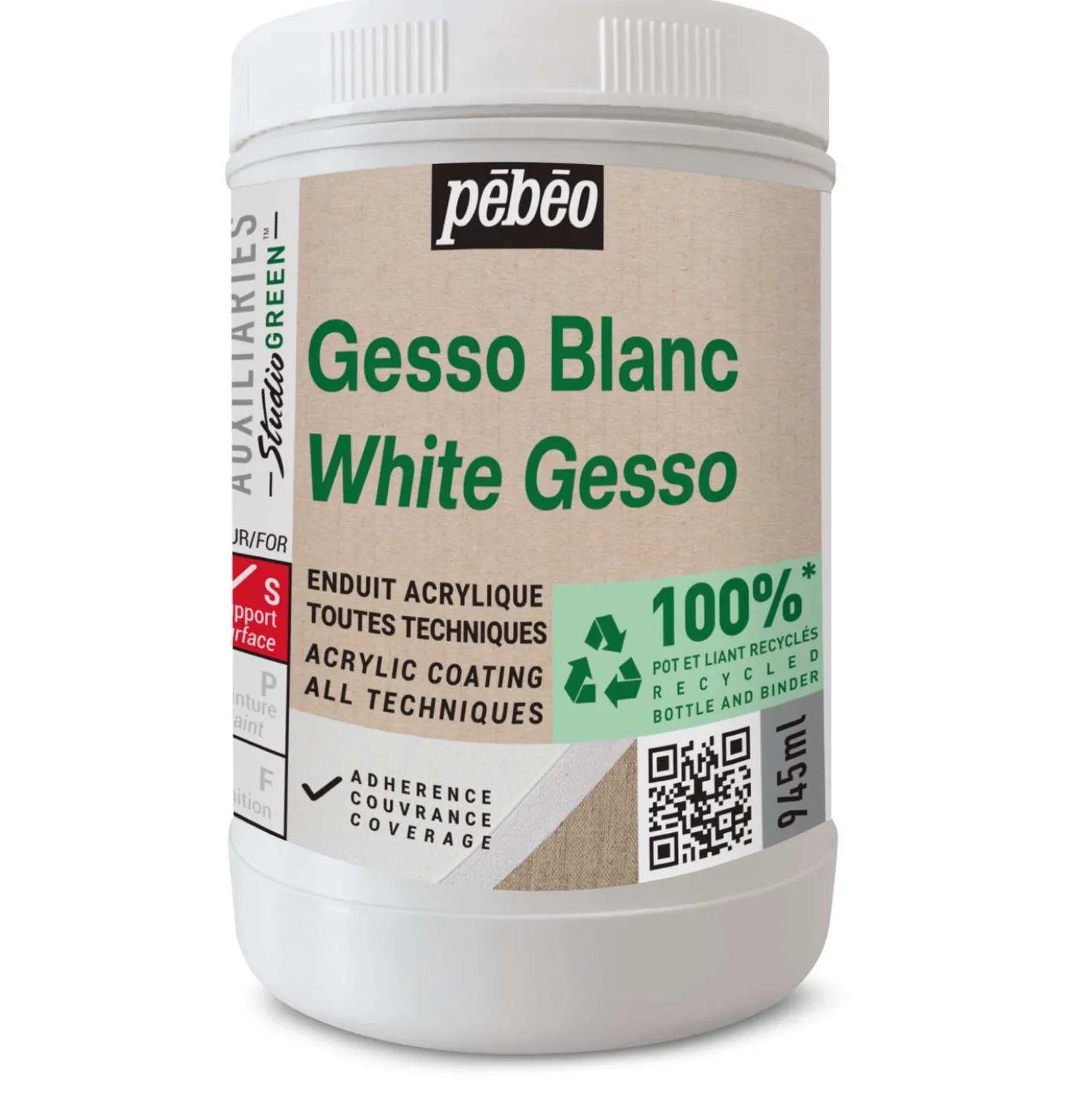 pébéo Acryl-Gesso Studio GREEN™, Weiß