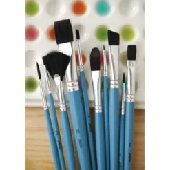 pébéo Aquarellpinsel 12er-Set, Feehaar-Synthetikfasern
