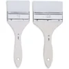 pébéo 2er-Set Gesso und Lack-Spalterpinsel, weiße Synthetikfaser