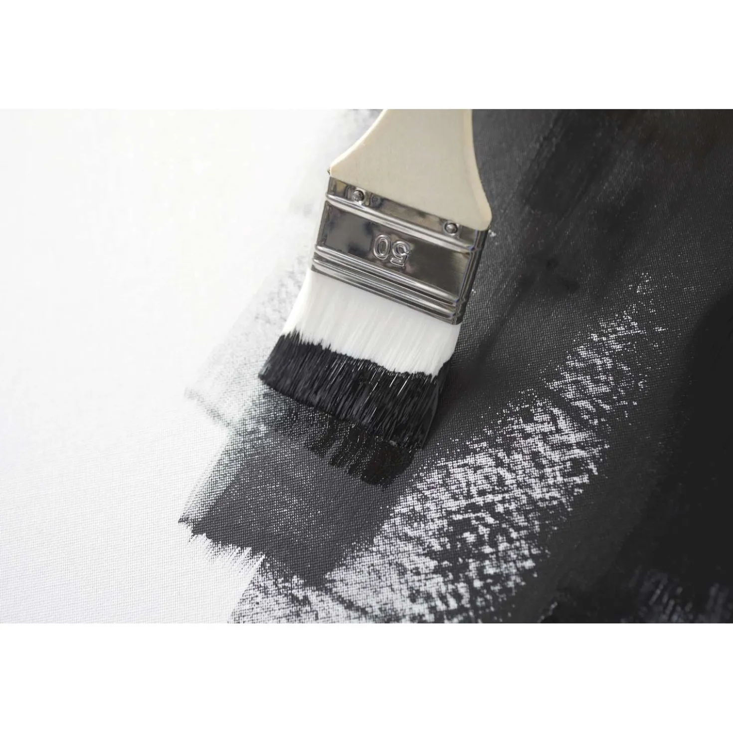 pébéo 3er-Set Gesso und Lack-Spalterpinsel, weiße Synthetikfaser