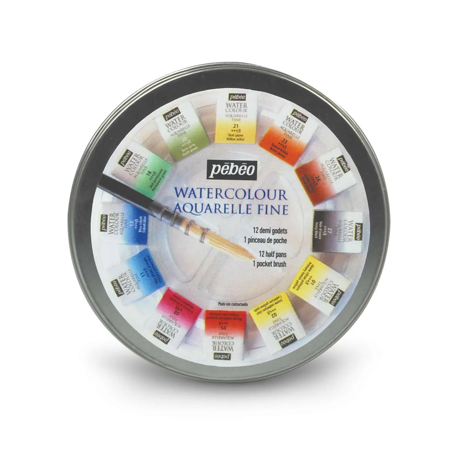 Pébéo feine Aquarellfarbe im Metallkasten