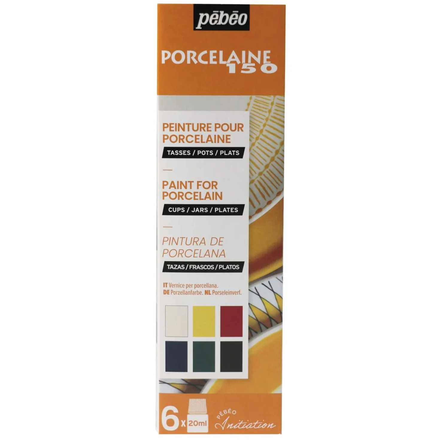 pébéo PORCELAINE 150 6er-Set