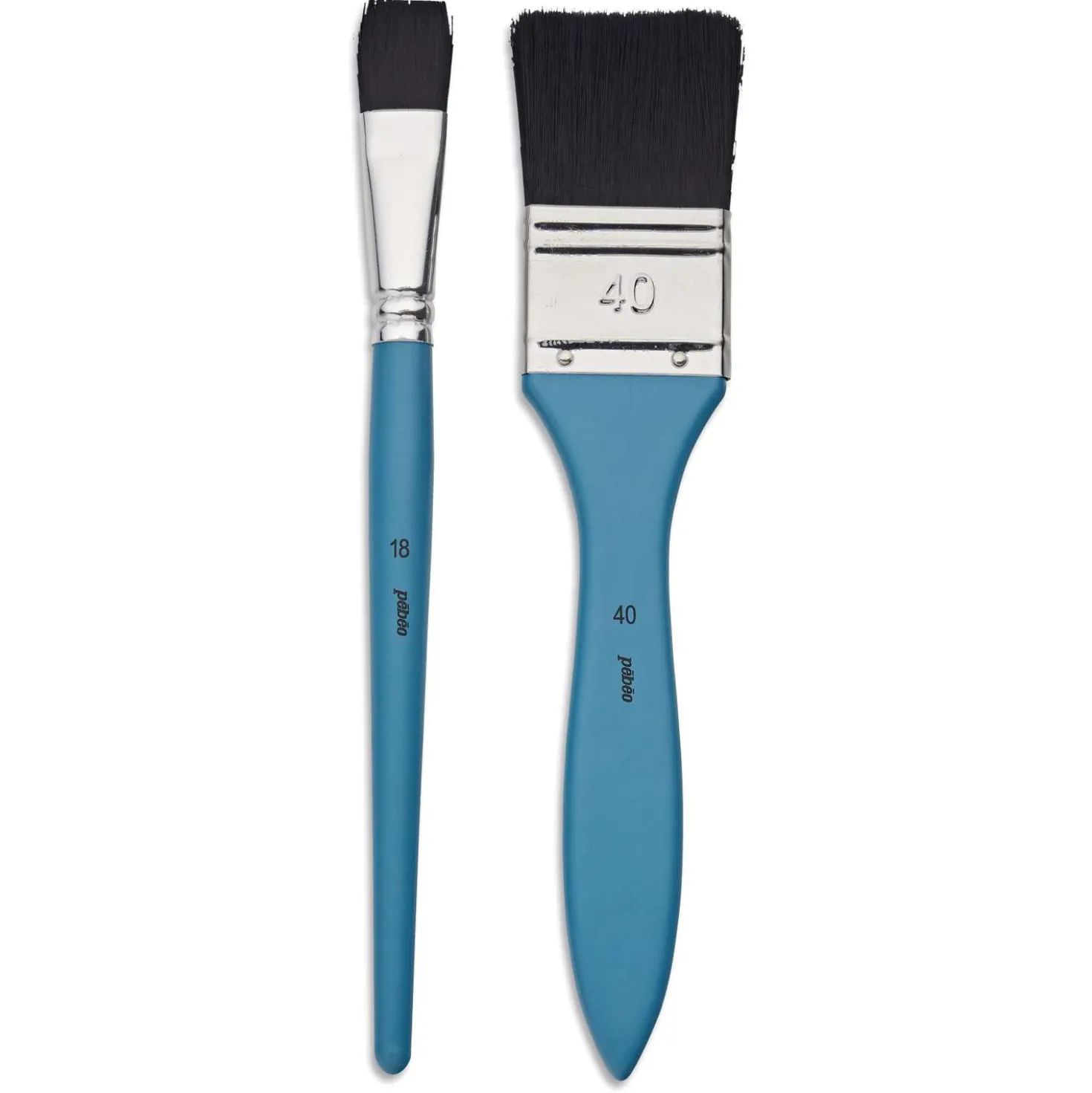 pébéo Spalterpinsel 2er-Set Aquarell, Feehaar-Synthetikfasern
