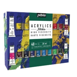 pébéo Studio Acrylics HIGH VISCOSITY, Acrylfarben-Sets