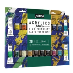 pébéo Studio Acrylics HIGH VISCOSITY, Acrylfarben-Sets
