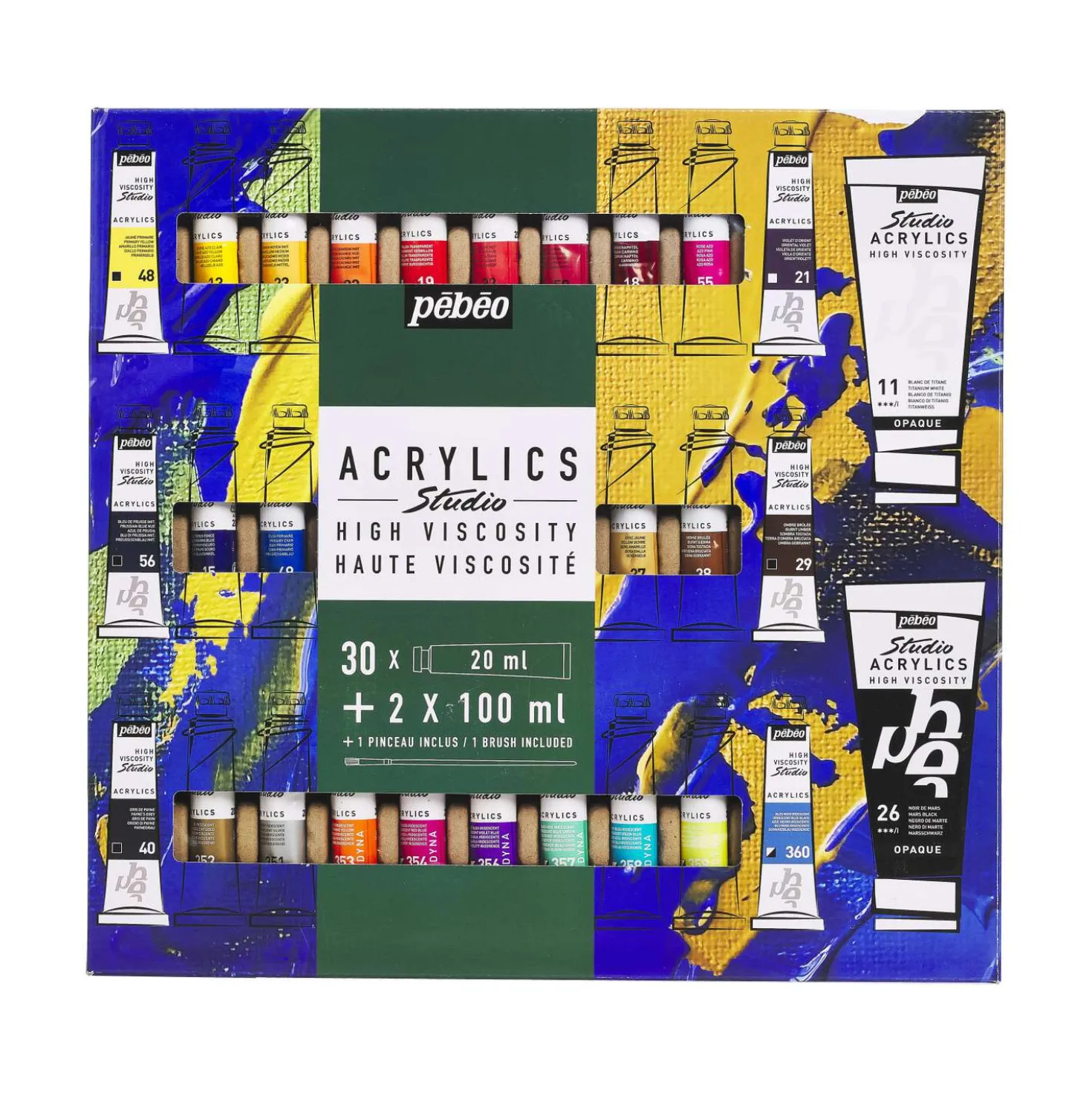 pébéo Studio HIGH VISCOSITY Acrylfarben-Set