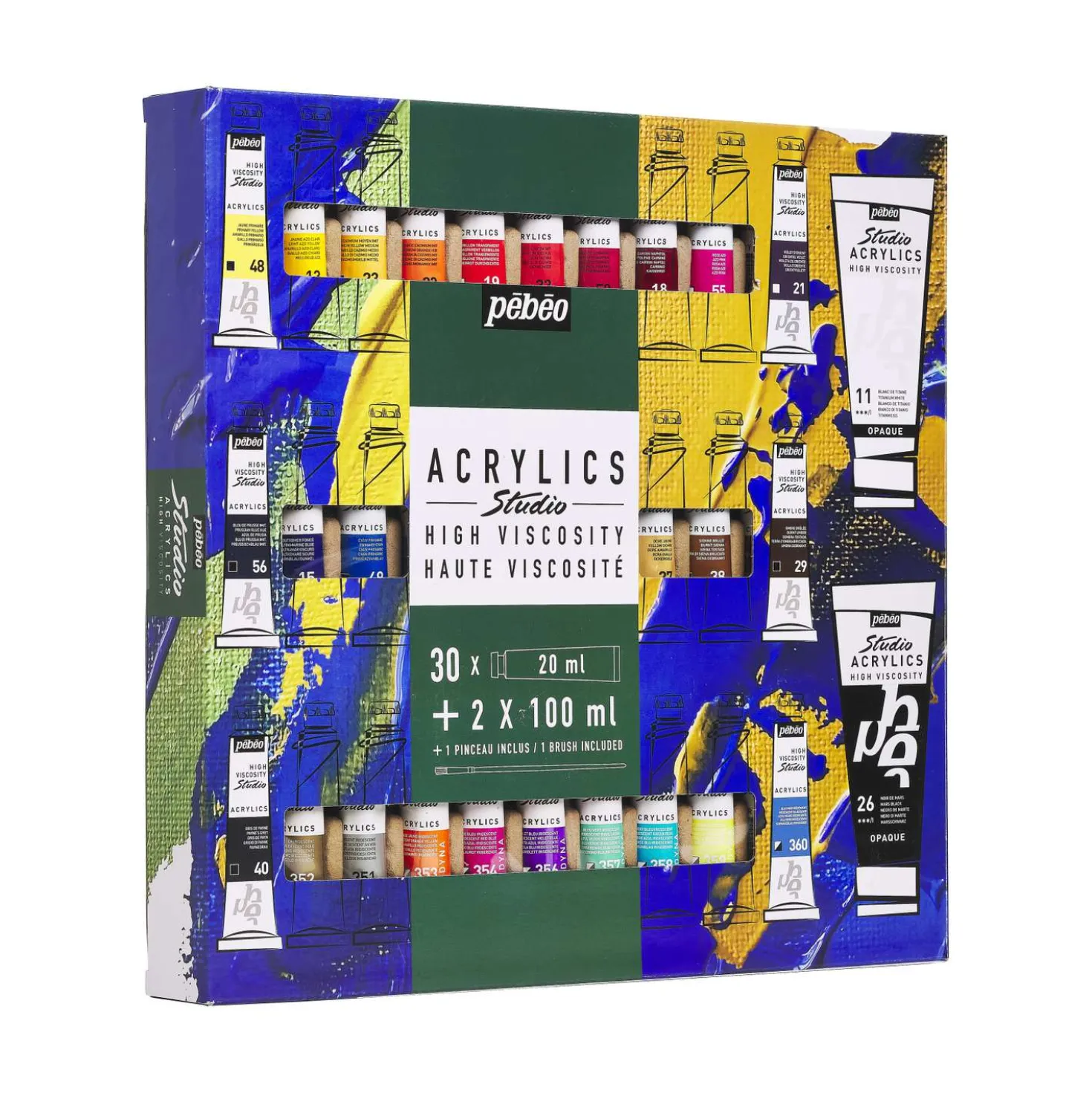 pébéo Studio HIGH VISCOSITY Acrylfarben-Set