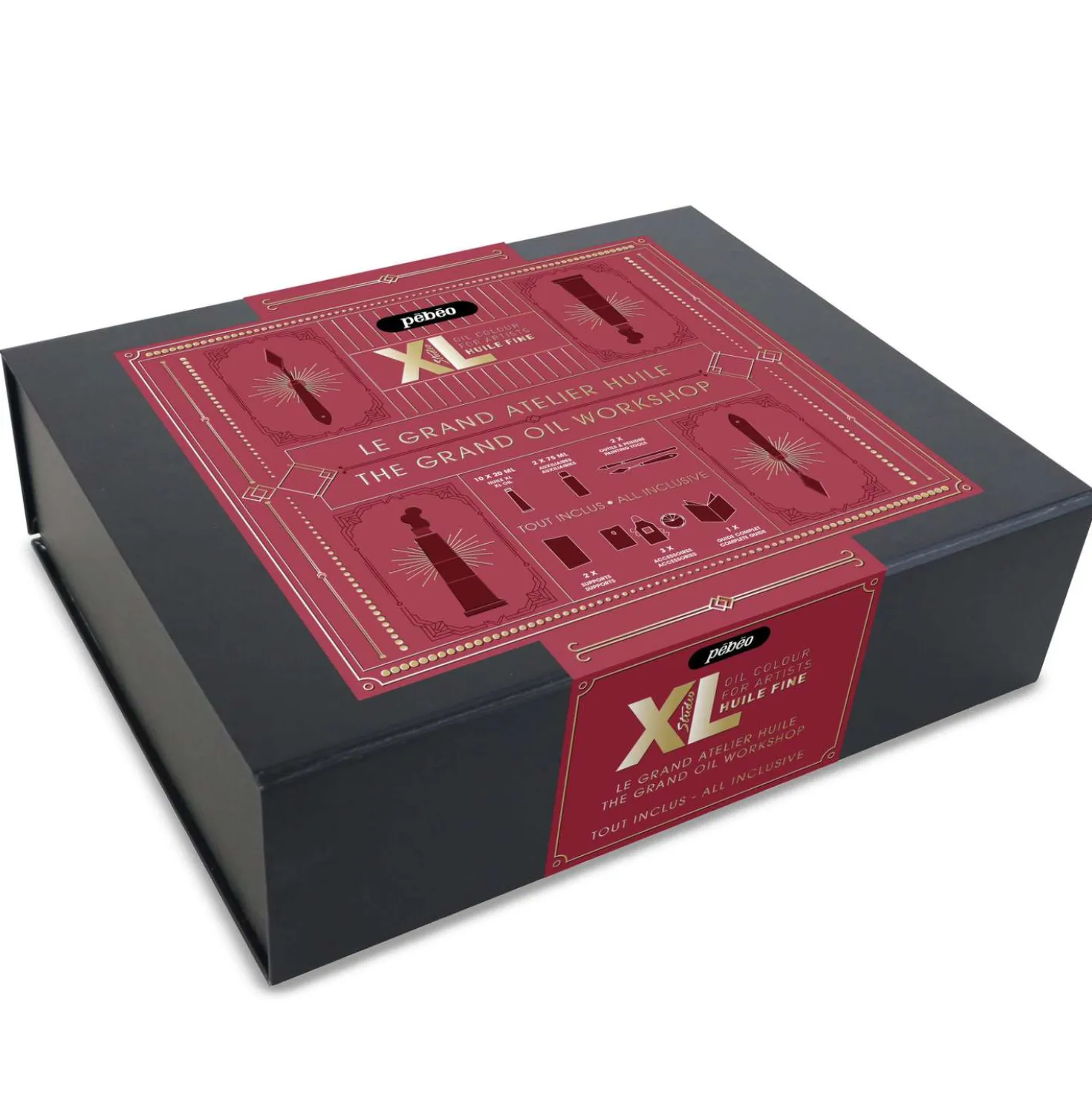 pébéo Studio XL Ölfarben Complete Box - Grundlegende Techniken der Ölmalerei