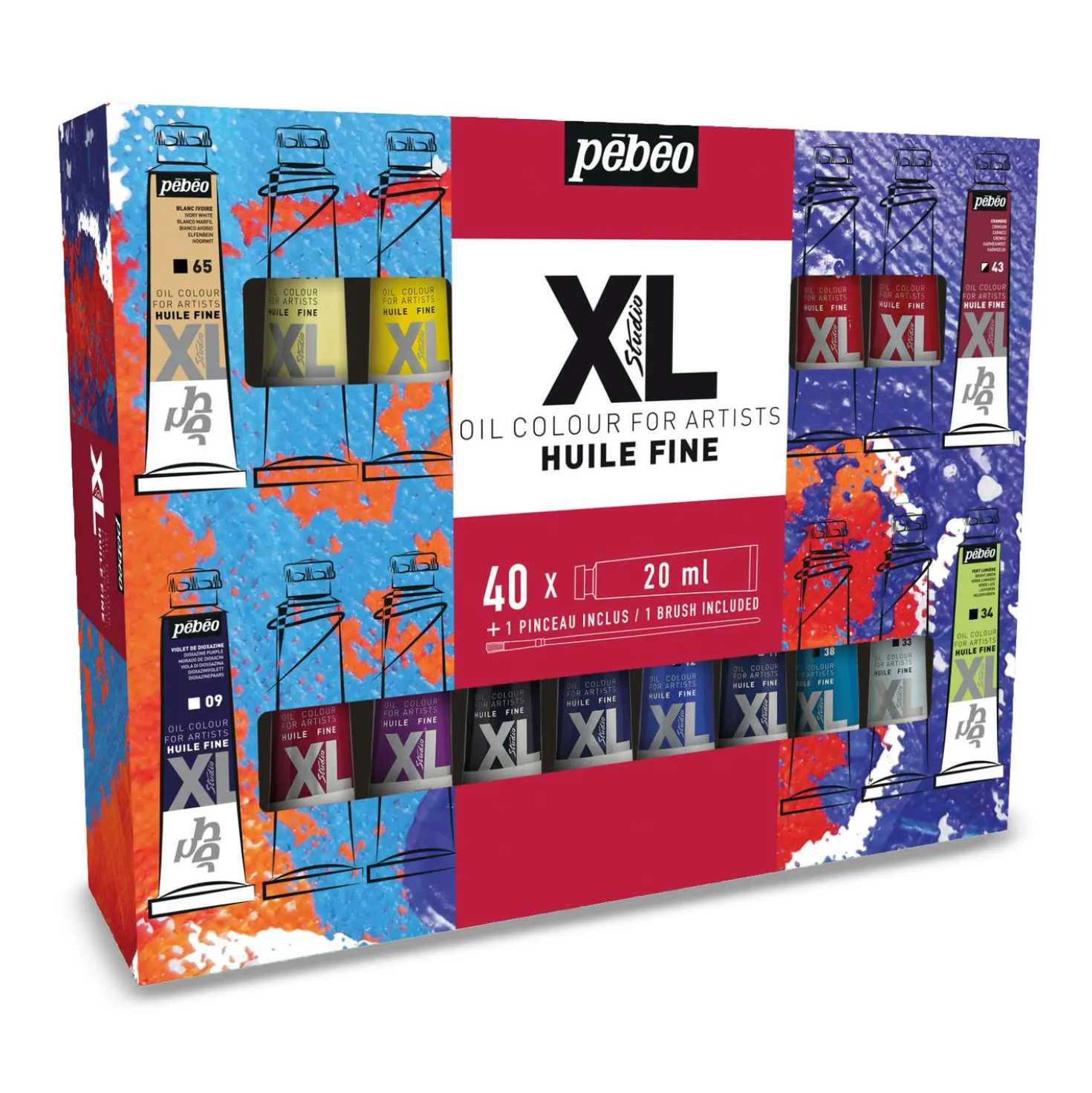 pébéo Studio XL Ölfarben Sets