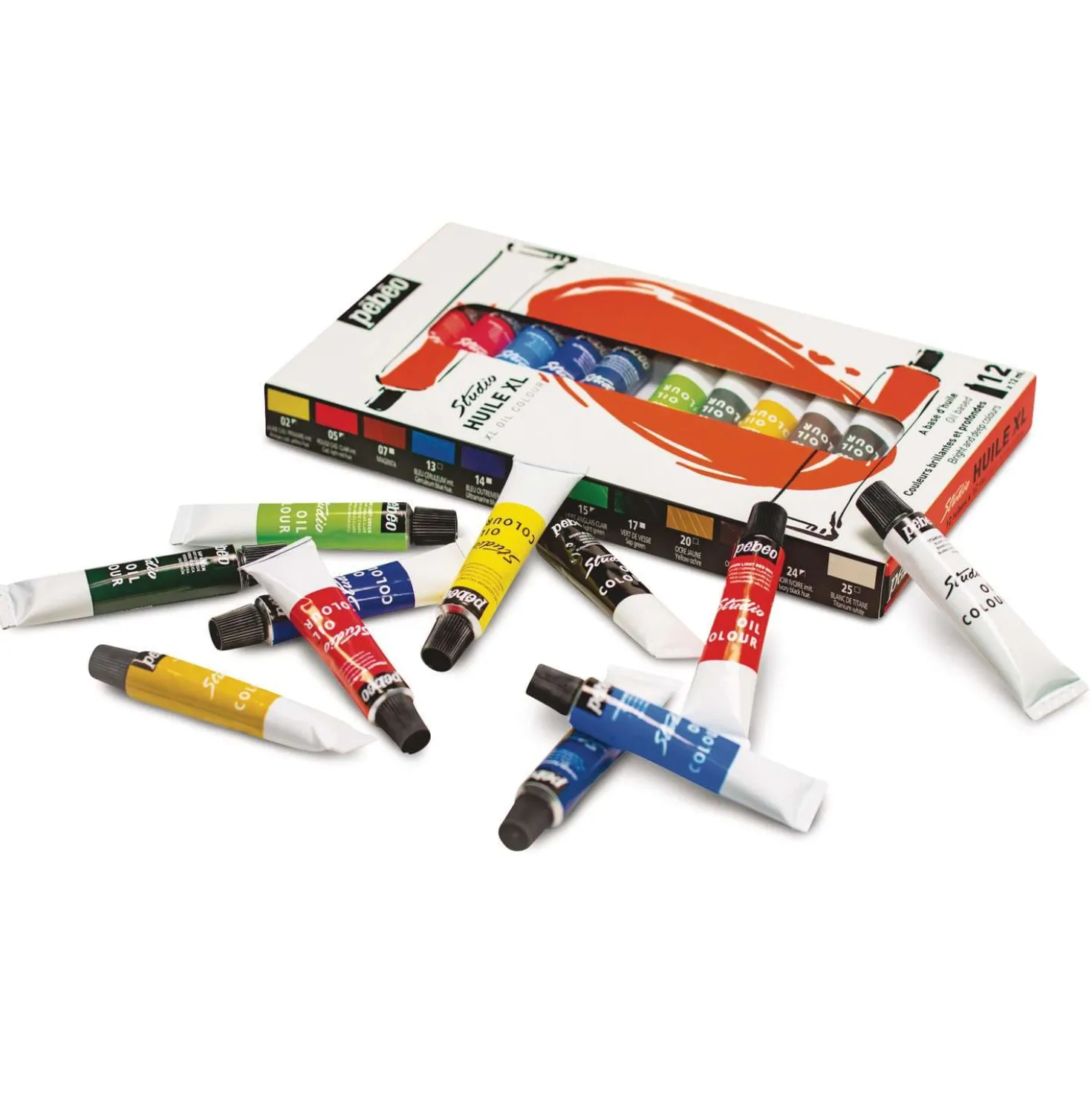 pébéo Studio XL Ölfarben-Sets, 12-ml-Tuben