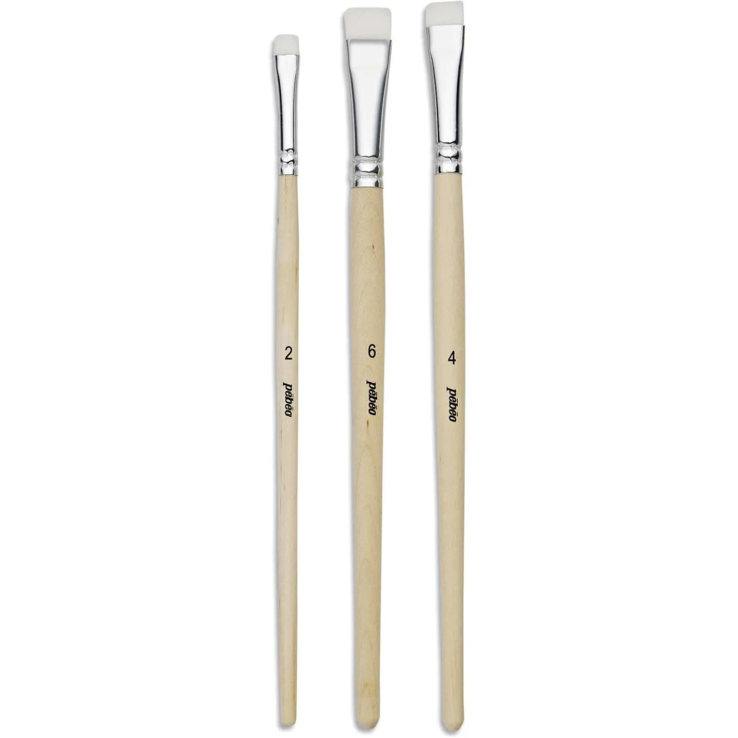 pébéo White Nylon Leimpinsel-Set