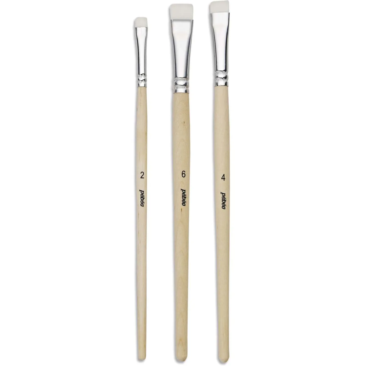 pébéo White Nylon Leimpinsel-Set