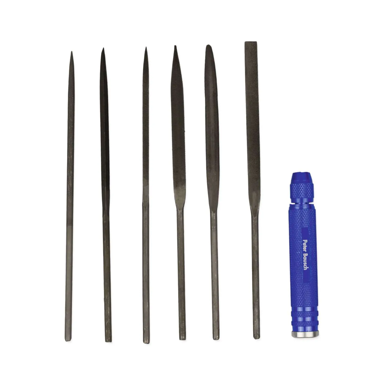 Pebaro Nadelfeilen-Set mit Alu Handhalter