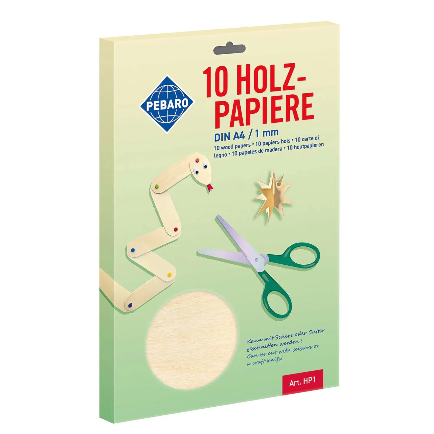 Pebaro Holz-Papier, 10er Packung