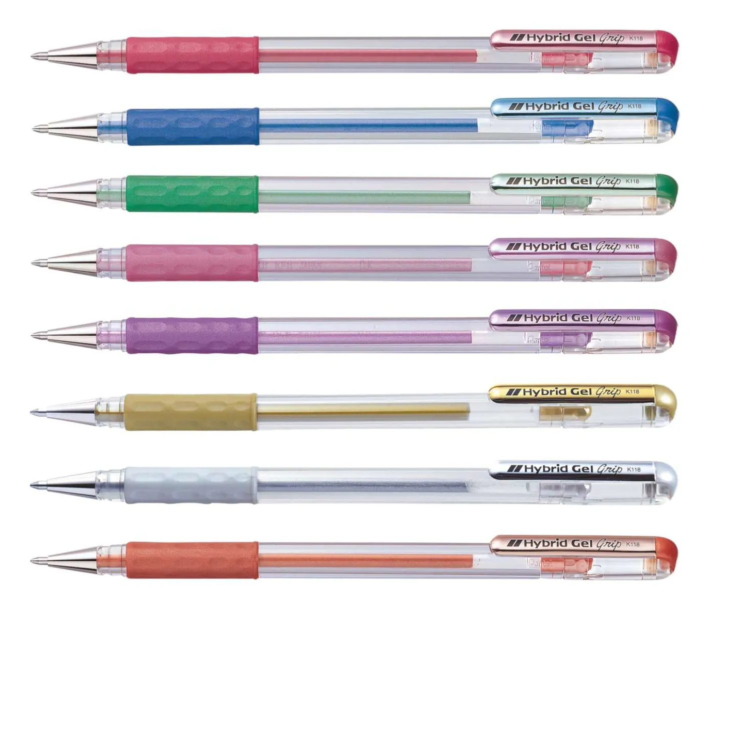 Pentel® Hybrid Gel-Tintenroller Grip Metallic K118