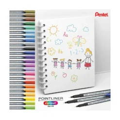 Pentel® Pointliner S40 Fineliner Colour Dye Ink , 0,4 mm