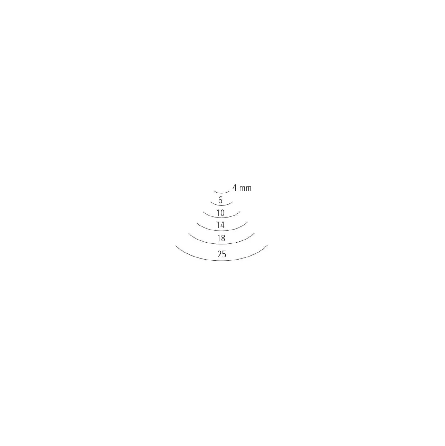 PFEIL Hohlbeitel gerade Form, Stich 7