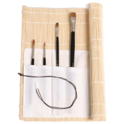 Pinselmatte mit Baumwolltasche