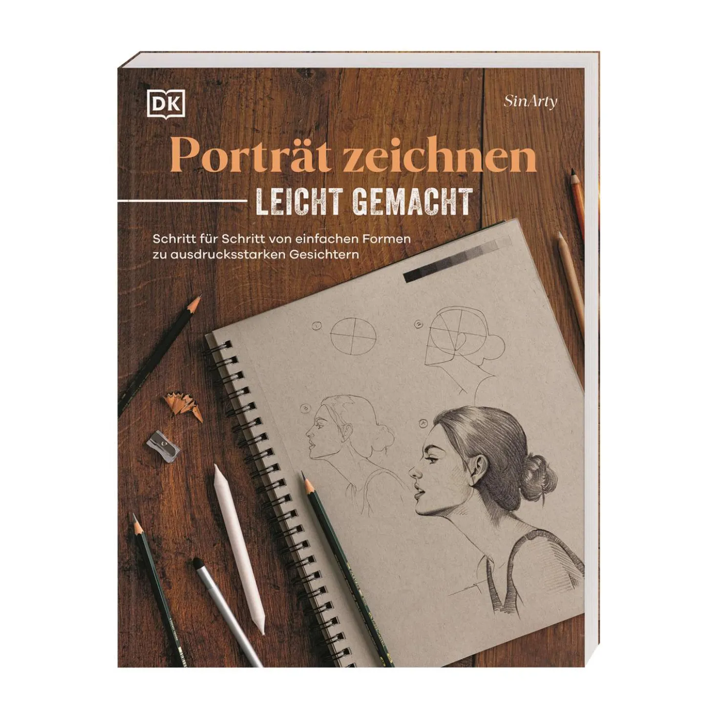 Porträt zeichnen leicht gemacht: Schritt für Schritt von einfachen Formen zu ausdrucksstarken Gesichtern.