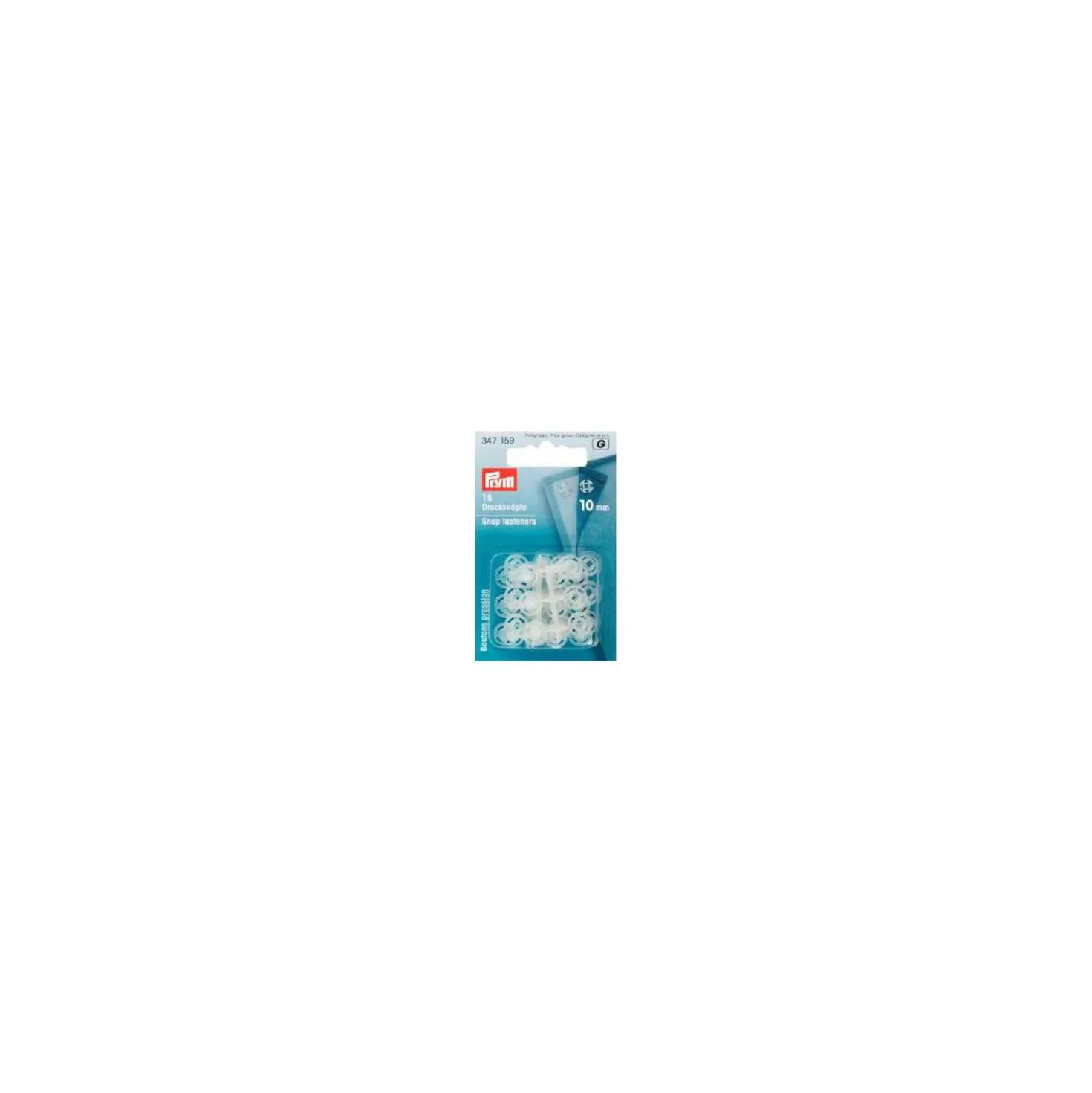PRYM Annähdruckknöpfe transparent