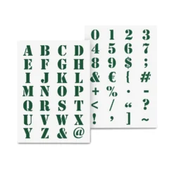 Qbix Industrial Alphabet Schablonen-Sets